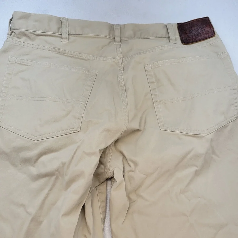 Polo Ralph Lauren Pants Mens 36x34 Tan Straight Leg Cotton Stretch Chino